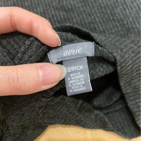 Aerie ribbed mock neck S - Picture 3 of 4